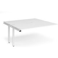 Click to view product details and reviews for Bench Desk Add On Rectangular Desk 1600mm With Sliding Tops White Tops With White Frames 1600mm Depth Adapt. Click to view product details and reviews for Bench Desk Add On Rectangular Desk 1600mm With Sliding Tops White Tops With White Frames 1600mm Depth Adapt.