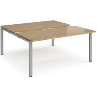 Click to view product details and reviews for Bench Desk 2 Person Rectangular Desks 1600mm With Sliding Tops Oak Tops With Silver Frames 1600mm Depth Adapt. Click to view product details and reviews for Bench Desk 2 Person Rectangular Desks 1600mm With Sliding Tops Oak Tops With Silver Frames 1600mm Depth Adapt.