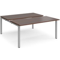 Click to view product details and reviews for Bench Desk 2 Person Rectangular Desks 1600mm With Sliding Tops Walnut Tops With Silver Frames 1600mm Depth Adapt. Click to view product details and reviews for Bench Desk 2 Person Rectangular Desks 1600mm With Sliding Tops Walnut Tops With Silver Frames 1600mm Depth Adapt.
