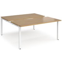 Click to view product details and reviews for Bench Desk 2 Person Rectangular Desks 1600mm With Sliding Tops Oak Tops With White Frames 1600mm Depth Adapt. Click to view product details and reviews for Bench Desk 2 Person Rectangular Desks 1600mm With Sliding Tops Oak Tops With White Frames 1600mm Depth Adapt.