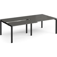 Click to view product details and reviews for Adapt Sliding Top Double Back To Back Desks 2400mm X 1200mm Black Frame Storm Grey Top. Click to view product details and reviews for Adapt Sliding Top Double Back To Back Desks 2400mm X 1200mm Black Frame Storm Grey Top.