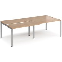 Click to view product details and reviews for Bench Desk 4 Person Rectangular Desks 2400mm With Sliding Tops Beech Tops With Silver Frames 1200mm Depth Adapt. Click to view product details and reviews for Bench Desk 4 Person Rectangular Desks 2400mm With Sliding Tops Beech Tops With Silver Frames 1200mm Depth Adapt.