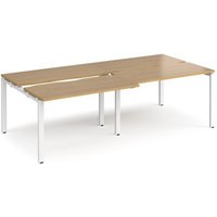 Click to view product details and reviews for Bench Desk 4 Person Rectangular Desks 2400mm With Sliding Tops Oak Tops With White Frames 1200mm Depth Adapt. Click to view product details and reviews for Bench Desk 4 Person Rectangular Desks 2400mm With Sliding Tops Oak Tops With White Frames 1200mm Depth Adapt.
