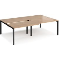 Click to view product details and reviews for Bench Desk 4 Person Rectangular Desks 2400mm With Sliding Tops Beech Tops With Black Frames 1600mm Depth Adapt. Click to view product details and reviews for Bench Desk 4 Person Rectangular Desks 2400mm With Sliding Tops Beech Tops With Black Frames 1600mm Depth Adapt.