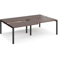 Click to view product details and reviews for Bench Desk 4 Person Rectangular Desks 2400mm With Sliding Tops Walnut Tops With Black Frames 1600mm Depth Adapt. Click to view product details and reviews for Bench Desk 4 Person Rectangular Desks 2400mm With Sliding Tops Walnut Tops With Black Frames 1600mm Depth Adapt.