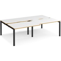 Click to view product details and reviews for Bench Desk 4 Person Rectangular Desks 2400mm With Sliding Tops White Oak Tops With Black Frames 1600mm Depth Adapt. Click to view product details and reviews for Bench Desk 4 Person Rectangular Desks 2400mm With Sliding Tops White Oak Tops With Black Frames 1600mm Depth Adapt.