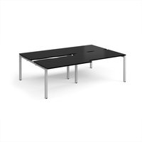 Click to view product details and reviews for Adapt Sliding Top Double Back To Back Desks 2400mm X 1600mm Silver Frame Black Top. Click to view product details and reviews for Adapt Sliding Top Double Back To Back Desks 2400mm X 1600mm Silver Frame Black Top.
