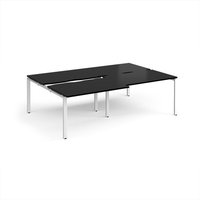 Click to view product details and reviews for Adapt Sliding Top Double Back To Back Desks 2400mm X 1600mm White Frame Black Top. Click to view product details and reviews for Adapt Sliding Top Double Back To Back Desks 2400mm X 1600mm White Frame Black Top.