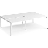 Click to view product details and reviews for Bench Desk 4 Person Rectangular Desks 2400mm With Sliding Tops White Tops With White Frames 1600mm Depth Adapt. Click to view product details and reviews for Bench Desk 4 Person Rectangular Desks 2400mm With Sliding Tops White Tops With White Frames 1600mm Depth Adapt.