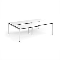 Click to view product details and reviews for Adapt Sliding Top Double Back To Back Desks 2400mm X 1600mm White Frame White Top Black Edge. Click to view product details and reviews for Adapt Sliding Top Double Back To Back Desks 2400mm X 1600mm White Frame White Top Black Edge.