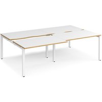 Click to view product details and reviews for Bench Desk 4 Person Rectangular Desks 2400mm With Sliding Tops White Oak Tops With White Frames 1600mm Depth Adapt. Click to view product details and reviews for Bench Desk 4 Person Rectangular Desks 2400mm With Sliding Tops White Oak Tops With White Frames 1600mm Depth Adapt.