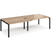 Click to view product details and reviews for Bench Desk 4 Person Rectangular Desks 2800mm With Sliding Tops Beech Tops With Black Frames 1200mm Depth Adapt. Click to view product details and reviews for Bench Desk 4 Person Rectangular Desks 2800mm With Sliding Tops Beech Tops With Black Frames 1200mm Depth Adapt.