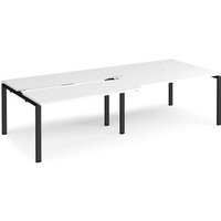 Click to view product details and reviews for Bench Desk 4 Person Rectangular Desks 2800mm With Sliding Tops White Tops With Black Frames 1200mm Depth Adapt. Click to view product details and reviews for Bench Desk 4 Person Rectangular Desks 2800mm With Sliding Tops White Tops With Black Frames 1200mm Depth Adapt.