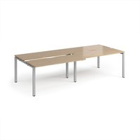Click to view product details and reviews for Adapt Sliding Top Double Back To Back Desks 2800mm X 1200mm Silver Frame Kendal Oak Top. Click to view product details and reviews for Adapt Sliding Top Double Back To Back Desks 2800mm X 1200mm Silver Frame Kendal Oak Top.