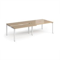 Click to view product details and reviews for Adapt Sliding Top Double Back To Back Desks 2800mm X 1200mm White Frame Kendal Oak Top. Click to view product details and reviews for Adapt Sliding Top Double Back To Back Desks 2800mm X 1200mm White Frame Kendal Oak Top.