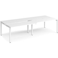 Click to view product details and reviews for Bench Desk 4 Person Rectangular Desks 2800mm With Sliding Tops White Tops With White Frames 1200mm Depth Adapt. Click to view product details and reviews for Bench Desk 4 Person Rectangular Desks 2800mm With Sliding Tops White Tops With White Frames 1200mm Depth Adapt.