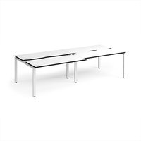 Click to view product details and reviews for Adapt Sliding Top Double Back To Back Desks 2800mm X 1200mm White Frame White Top Black Edge. Click to view product details and reviews for Adapt Sliding Top Double Back To Back Desks 2800mm X 1200mm White Frame White Top Black Edge.
