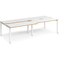 Click to view product details and reviews for Bench Desk 4 Person Rectangular Desks 2800mm With Sliding Tops White Oak Tops With White Frames 1200mm Depth Adapt. Click to view product details and reviews for Bench Desk 4 Person Rectangular Desks 2800mm With Sliding Tops White Oak Tops With White Frames 1200mm Depth Adapt.