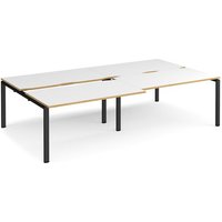 Click to view product details and reviews for Bench Desk 4 Person Rectangular Desks 2800mm With Sliding Tops White Oak Tops With Black Frames 1600mm Depth Adapt. Click to view product details and reviews for Bench Desk 4 Person Rectangular Desks 2800mm With Sliding Tops White Oak Tops With Black Frames 1600mm Depth Adapt.