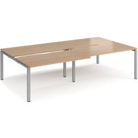 Click to view product details and reviews for Bench Desk 4 Person Rectangular Desks 2800mm With Sliding Tops Beech Tops With Silver Frames 1600mm Depth Adapt. Click to view product details and reviews for Bench Desk 4 Person Rectangular Desks 2800mm With Sliding Tops Beech Tops With Silver Frames 1600mm Depth Adapt.