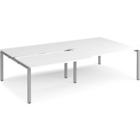 Click to view product details and reviews for Bench Desk 4 Person Rectangular Desks 2800mm With Sliding Tops White Tops With Silver Frames 1600mm Depth Adapt. Click to view product details and reviews for Bench Desk 4 Person Rectangular Desks 2800mm With Sliding Tops White Tops With Silver Frames 1600mm Depth Adapt.