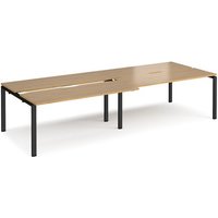 Click to view product details and reviews for Bench Desk 4 Person Rectangular Desks 3200mm With Sliding Tops Oak Tops With Black Frames 1200mm Depth Adapt. Click to view product details and reviews for Bench Desk 4 Person Rectangular Desks 3200mm With Sliding Tops Oak Tops With Black Frames 1200mm Depth Adapt.