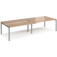 Click to view product details and reviews for Bench Desk 4 Person Rectangular Desks 3200mm With Sliding Tops Beech Tops With Silver Frames 1200mm Depth Adapt. Click to view product details and reviews for Bench Desk 4 Person Rectangular Desks 3200mm With Sliding Tops Beech Tops With Silver Frames 1200mm Depth Adapt.