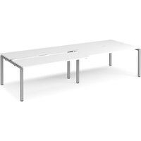 Click to view product details and reviews for Bench Desk 4 Person Rectangular Desks 3200mm With Sliding Tops White Tops With Silver Frames 1200mm Depth Adapt. Click to view product details and reviews for Bench Desk 4 Person Rectangular Desks 3200mm With Sliding Tops White Tops With Silver Frames 1200mm Depth Adapt.