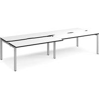 Click to view product details and reviews for Adapt Sliding Top Double Back To Back Desks 3200mm X 1200mm Silver Frame White Top Black Edge. Click to view product details and reviews for Adapt Sliding Top Double Back To Back Desks 3200mm X 1200mm Silver Frame White Top Black Edge.