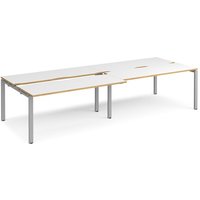 Click to view product details and reviews for Bench Desk 4 Person Rectangular Desks 3200mm With Sliding Tops White Oak Tops With Silver Frames 1200mm Depth Adapt. Click to view product details and reviews for Bench Desk 4 Person Rectangular Desks 3200mm With Sliding Tops White Oak Tops With Silver Frames 1200mm Depth Adapt.