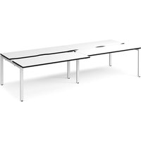 Click to view product details and reviews for Adapt Sliding Top Double Back To Back Desks 3200mm X 1200mm White Frame White Top Black Edge. Click to view product details and reviews for Adapt Sliding Top Double Back To Back Desks 3200mm X 1200mm White Frame White Top Black Edge.