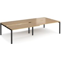 Click to view product details and reviews for Bench Desk 4 Person Rectangular Desks 3200mm With Sliding Tops Oak Tops With Black Frames 1600mm Depth Adapt. Click to view product details and reviews for Bench Desk 4 Person Rectangular Desks 3200mm With Sliding Tops Oak Tops With Black Frames 1600mm Depth Adapt.