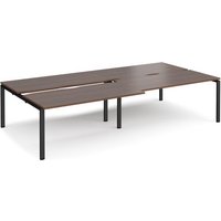 Click to view product details and reviews for Bench Desk 4 Person Rectangular Desks 3200mm With Sliding Tops Walnut Tops With Black Frames 1600mm Depth Adapt. Click to view product details and reviews for Bench Desk 4 Person Rectangular Desks 3200mm With Sliding Tops Walnut Tops With Black Frames 1600mm Depth Adapt.