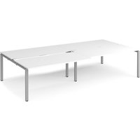 Click to view product details and reviews for Bench Desk 4 Person Rectangular Desks 3200mm With Sliding Tops White Tops With Silver Frames 1600mm Depth Adapt. Click to view product details and reviews for Bench Desk 4 Person Rectangular Desks 3200mm With Sliding Tops White Tops With Silver Frames 1600mm Depth Adapt.
