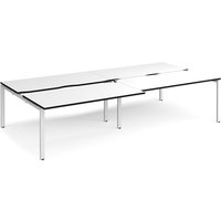 Click to view product details and reviews for Adapt Sliding Top Double Back To Back Desks 3200mm X 1600mm White Frame White Top Black Edge. Click to view product details and reviews for Adapt Sliding Top Double Back To Back Desks 3200mm X 1600mm White Frame White Top Black Edge.