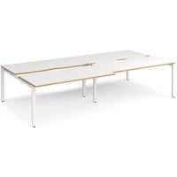 Click to view product details and reviews for Bench Desk 4 Person Rectangular Desks 3200mm With Sliding Tops White Oak Tops With White Frames 1600mm Depth Adapt. Click to view product details and reviews for Bench Desk 4 Person Rectangular Desks 3200mm With Sliding Tops White Oak Tops With White Frames 1600mm Depth Adapt.