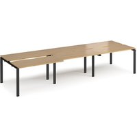 Click to view product details and reviews for Bench Desk 6 Person Rectangular Desks 3600mm With Sliding Tops Oak Tops With Black Frames 1200mm Depth Adapt. Click to view product details and reviews for Bench Desk 6 Person Rectangular Desks 3600mm With Sliding Tops Oak Tops With Black Frames 1200mm Depth Adapt.