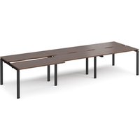 Click to view product details and reviews for Bench Desk 6 Person Rectangular Desks 3600mm With Sliding Tops Walnut Tops With Black Frames 1200mm Depth Adapt. Click to view product details and reviews for Bench Desk 6 Person Rectangular Desks 3600mm With Sliding Tops Walnut Tops With Black Frames 1200mm Depth Adapt.