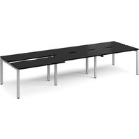 Click to view product details and reviews for Adapt Sliding Top Triple Back To Back Desks 3600mm X 1200mm Silver Frame Black Top. Click to view product details and reviews for Adapt Sliding Top Triple Back To Back Desks 3600mm X 1200mm Silver Frame Black Top.