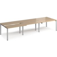 Click to view product details and reviews for Adapt Sliding Top Triple Back To Back Desks 3600mm X 1200mm Silver Frame Kendal Oak Top. Click to view product details and reviews for Adapt Sliding Top Triple Back To Back Desks 3600mm X 1200mm Silver Frame Kendal Oak Top.