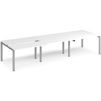 Click to view product details and reviews for Bench Desk 6 Person Rectangular Desks 3600mm With Sliding Tops White Tops With Silver Frames 1200mm Depth Adapt. Click to view product details and reviews for Bench Desk 6 Person Rectangular Desks 3600mm With Sliding Tops White Tops With Silver Frames 1200mm Depth Adapt.