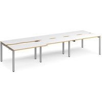 Click to view product details and reviews for Bench Desk 6 Person Rectangular Desks 3600mm With Sliding Tops White Oak Tops With Silver Frames 1200mm Depth Adapt. Click to view product details and reviews for Bench Desk 6 Person Rectangular Desks 3600mm With Sliding Tops White Oak Tops With Silver Frames 1200mm Depth Adapt.