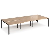 Click to view product details and reviews for Bench Desk 6 Person Rectangular Desks 3600mm With Sliding Tops Beech Tops With Black Frames 1600mm Depth Adapt. Click to view product details and reviews for Bench Desk 6 Person Rectangular Desks 3600mm With Sliding Tops Beech Tops With Black Frames 1600mm Depth Adapt.