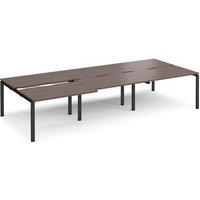 Click to view product details and reviews for Bench Desk 6 Person Rectangular Desks 3600mm With Sliding Tops Walnut Tops With Black Frames 1600mm Depth Adapt. Click to view product details and reviews for Bench Desk 6 Person Rectangular Desks 3600mm With Sliding Tops Walnut Tops With Black Frames 1600mm Depth Adapt.