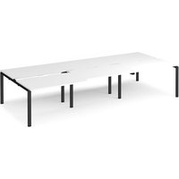 Click to view product details and reviews for Bench Desk 6 Person Rectangular Desks 3600mm With Sliding Tops White Tops With Black Frames 1600mm Depth Adapt. Click to view product details and reviews for Bench Desk 6 Person Rectangular Desks 3600mm With Sliding Tops White Tops With Black Frames 1600mm Depth Adapt.