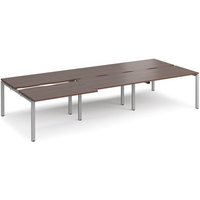 Click to view product details and reviews for Bench Desk 6 Person Rectangular Desks 3600mm With Sliding Tops Walnut Tops With Silver Frames 1600mm Depth Adapt. Click to view product details and reviews for Bench Desk 6 Person Rectangular Desks 3600mm With Sliding Tops Walnut Tops With Silver Frames 1600mm Depth Adapt.