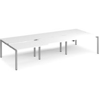 Click to view product details and reviews for Bench Desk 6 Person Rectangular Desks 3600mm With Sliding Tops White Tops With Silver Frames 1600mm Depth Adapt. Click to view product details and reviews for Bench Desk 6 Person Rectangular Desks 3600mm With Sliding Tops White Tops With Silver Frames 1600mm Depth Adapt.