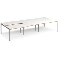 Click to view product details and reviews for Bench Desk 6 Person Rectangular Desks 3600mm With Sliding Tops White Oak Tops With Silver Frames 1600mm Depth Adapt. Click to view product details and reviews for Bench Desk 6 Person Rectangular Desks 3600mm With Sliding Tops White Oak Tops With Silver Frames 1600mm Depth Adapt.