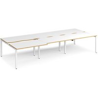 Click to view product details and reviews for Bench Desk 6 Person Rectangular Desks 3600mm With Sliding Tops White Oak Tops With White Frames 1600mm Depth Adapt. Click to view product details and reviews for Bench Desk 6 Person Rectangular Desks 3600mm With Sliding Tops White Oak Tops With White Frames 1600mm Depth Adapt.