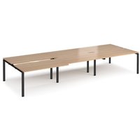 Click to view product details and reviews for Bench Desk 6 Person Rectangular Desks 4200mm With Sliding Tops Beech Tops With Black Frames 1600mm Depth Adapt. Click to view product details and reviews for Bench Desk 6 Person Rectangular Desks 4200mm With Sliding Tops Beech Tops With Black Frames 1600mm Depth Adapt.